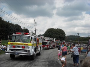 Many people lined the roads to watch the annual festival parade