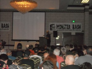 Stan speaking at the 2013 Monster Bash