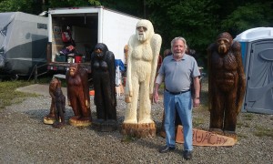Tom Ankney who appeared in the film, "Invasion On Chestnut Ridge" and revealed his UFO sighting that took place in the 1960's also attended the Bigfoot event.