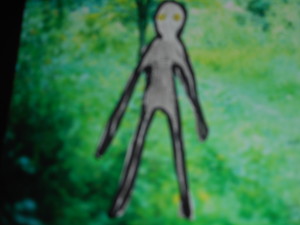 Depiction of the skinny and tall humanoid creature reported since 2017 from various areas of PA. Copyright Stan Gordon